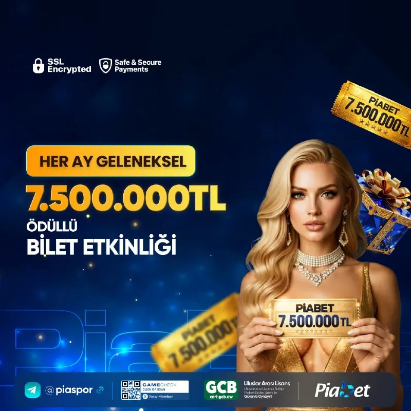 Piabet Telegram: 🏆 GELENEKSEL PİABET BİLET ÇEKİLİŞİ! 🏆 💰 7.500.000 TL’LİK DEV ÖDÜL SENİ…