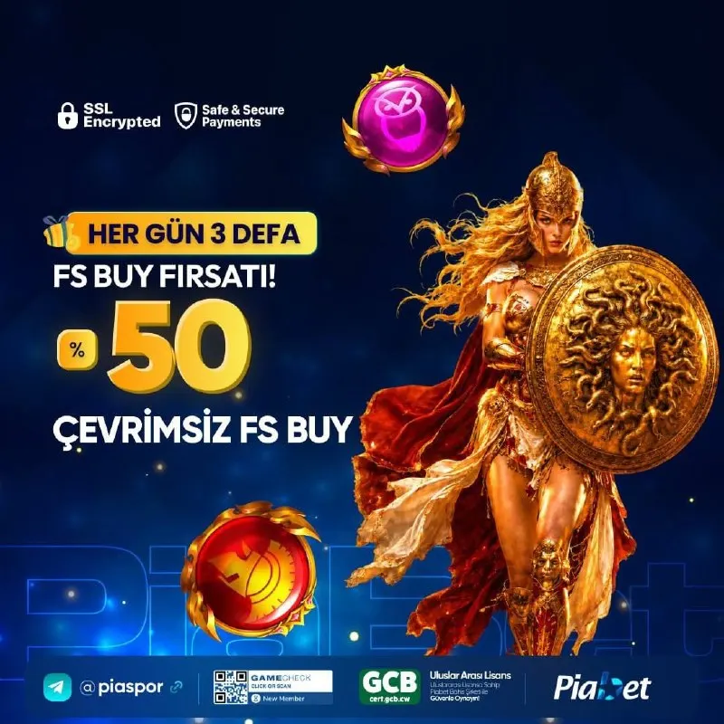 Piabet Telegram: ÇEVRİMSİZ %50 FS BUY FIRSATI! 💎 🎰 2.000₺ yatır, 1.000₺ FS Buy kazan! ⚡️ Günde 3…