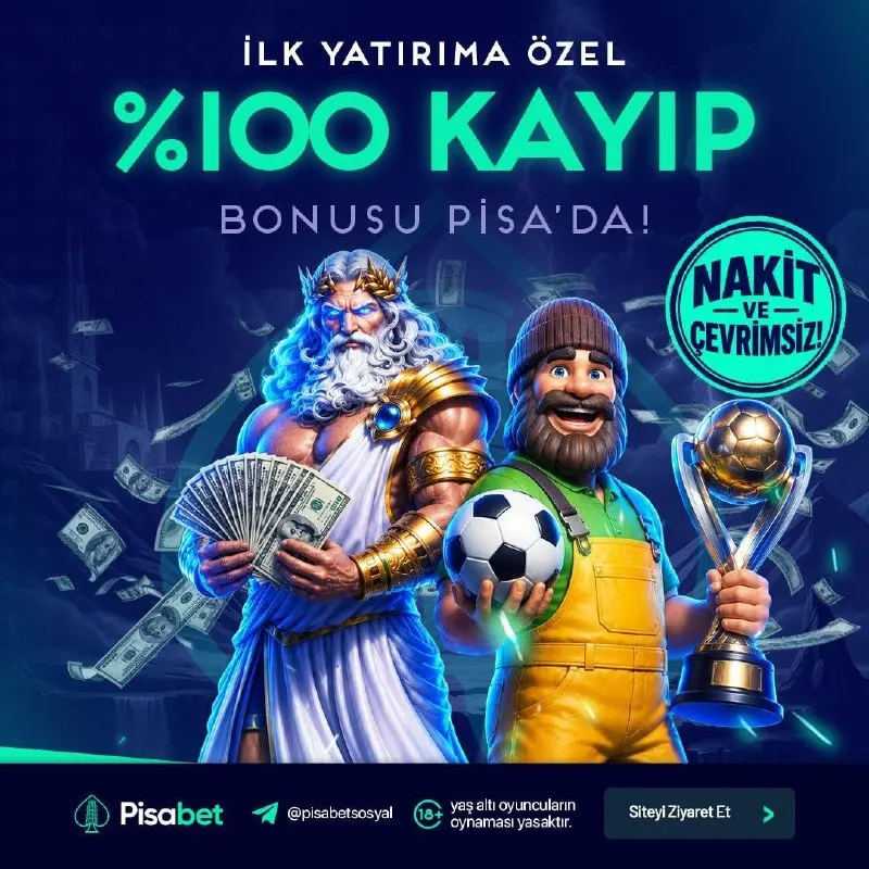 Pisabet Telegram: ⚡⚡⚡⚡⚡⚡⚡ 💯İlk yatırımına özel %100 kayıp bonusu ile şansını güvenle yeniden…