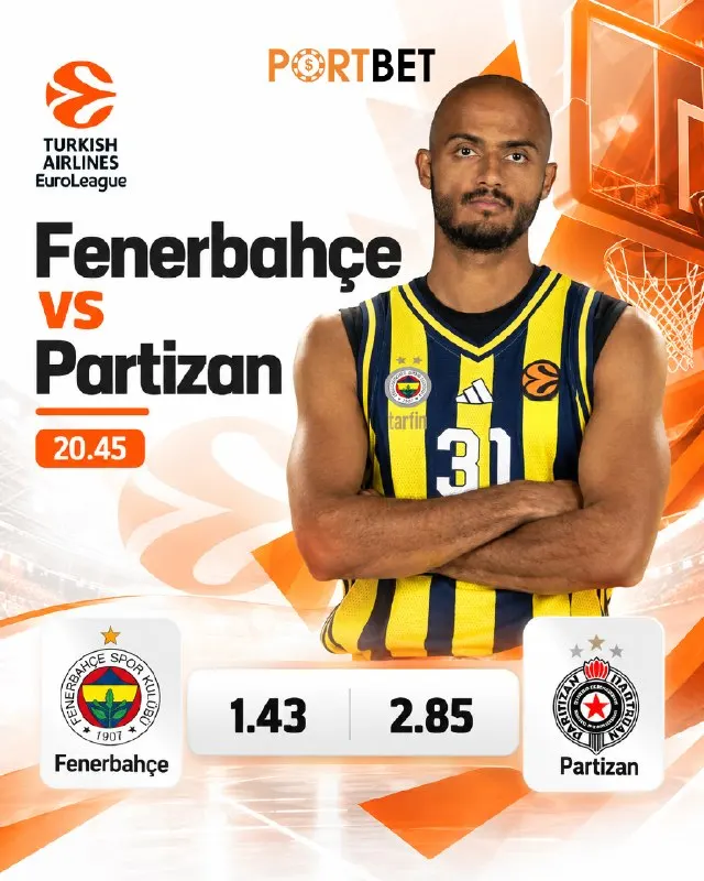 Portbet Telegram: ☄️ Fenerbahçe'nin Yeni Rakibi Partizan! 👉 EuroLeague'in köklü ekiplerinden…