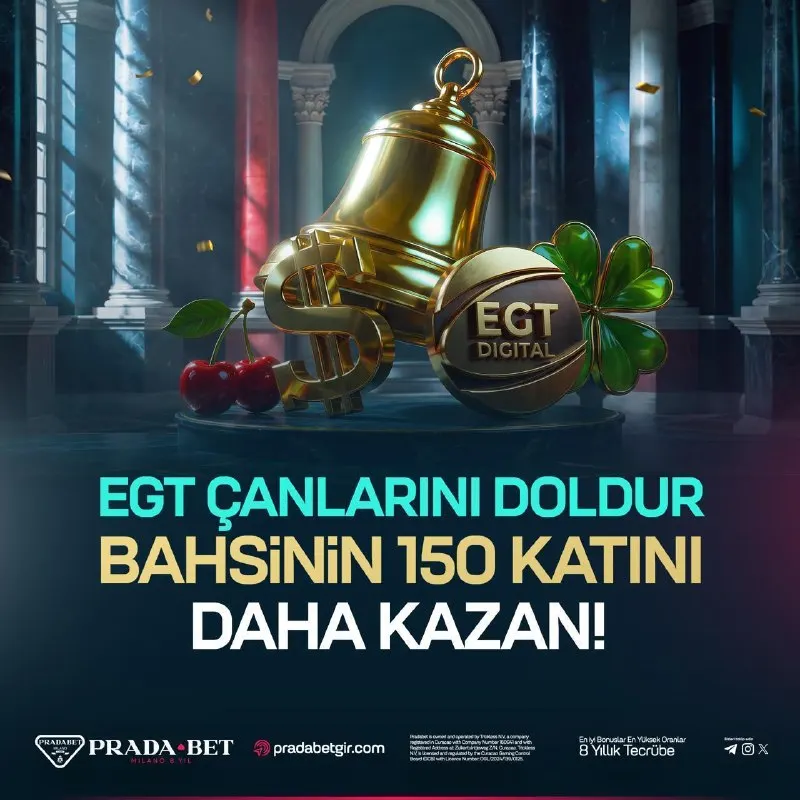 Pradabet Telegram: 🎅 EGT severler için fırsat zamanı! 🎰 Favori EGT oyununu seç 🎰 Bahsini yap…