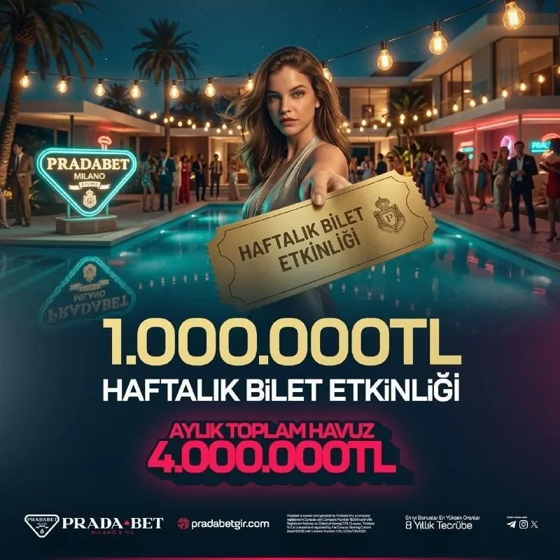 Pradabet Telegram: 📢 4.000.000₺ BİLET ETKİNLİĞİ! 🍀Pradabet ayrıcalığıyla her hafta büyük ödül…