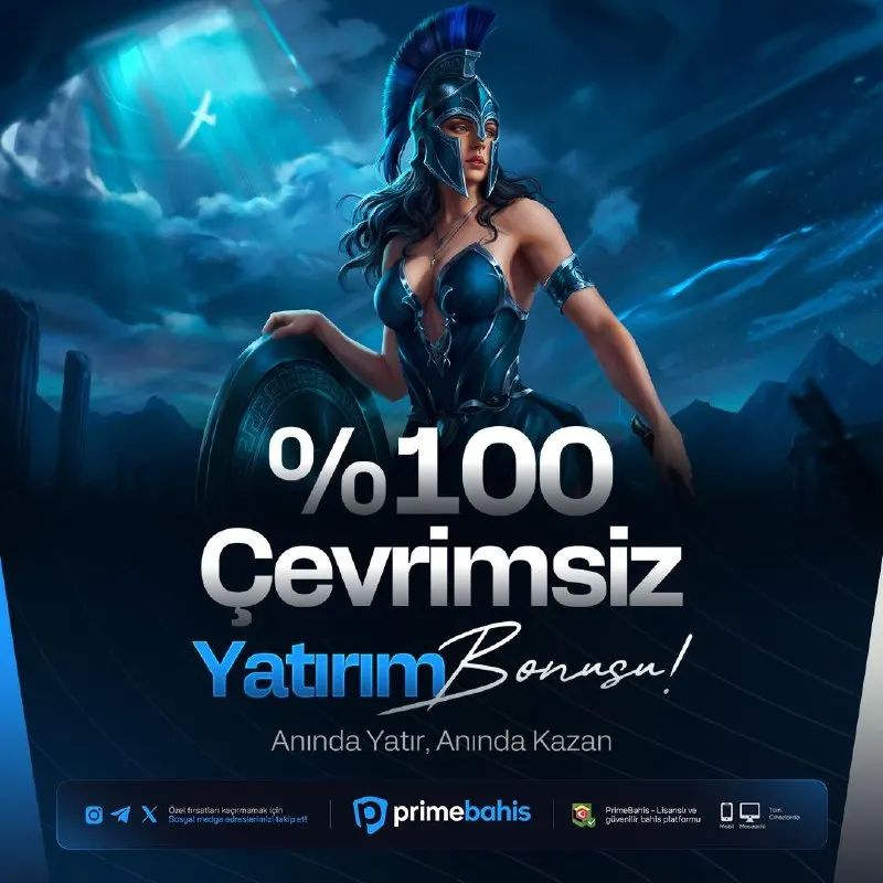 Primebahis Telegram: ⚡️GÜNE ÖZEL %100 BONUS AKTİF ⚡️ 💙 500 TL yatırıma 500 TL Bonus Toplam 1000 TL…