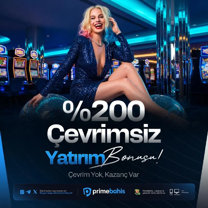 Primebahis Telegram: ⭐️ PRIME %200 ÇEVRİMSİZ YATIRIM BONUSU ⭐️ 💚 Toplam 1.500₺ bakiye ile Slot’ta…