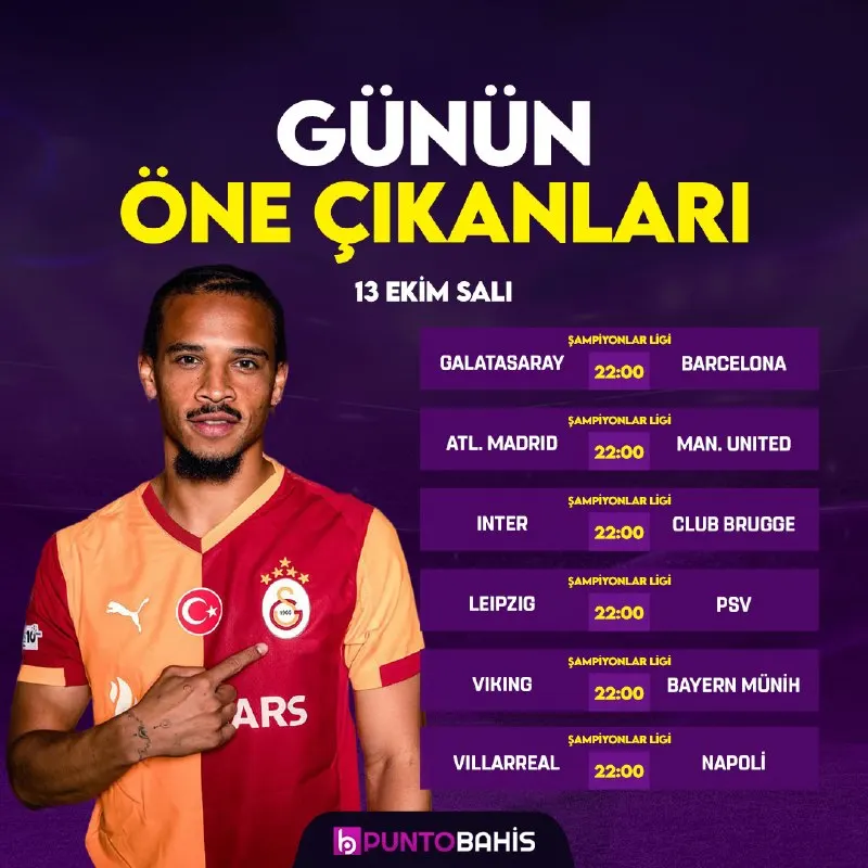 Puntobahis Telegram: ⚽️SALI GECESİ ŞAMPİYONLAR LİGİ'NDE ALTI DEV MAÇ, KUPON ZAMANI‼️ 👑 Galatasaray…