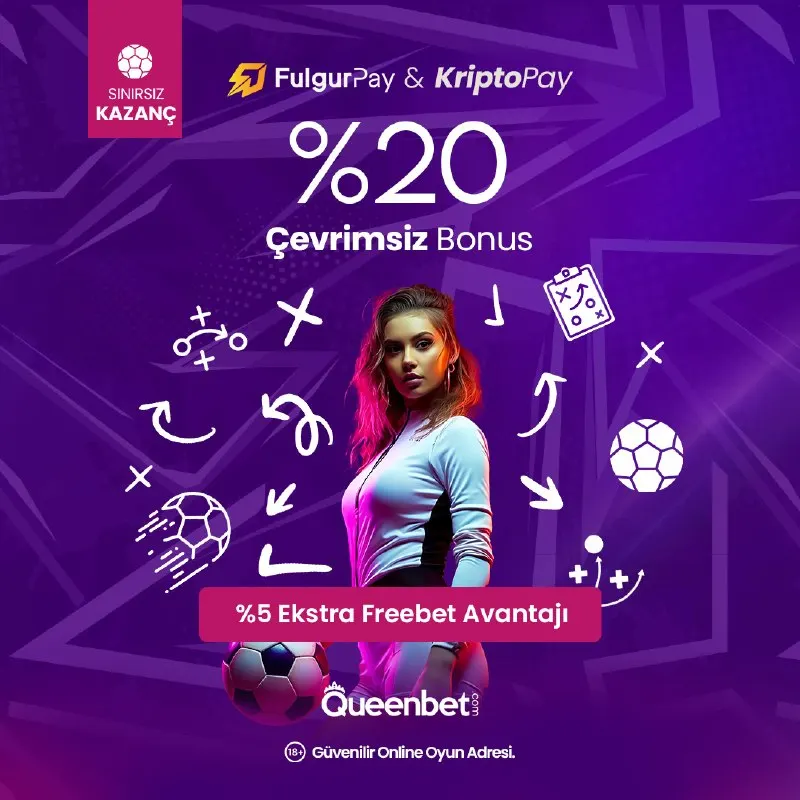 Queenbet Telegram: 👑ÇEVRİMİ DEĞİL, KAZANCI DÜŞÜN! 🥳FulgurPay ve KriptoPay ile Queenbet'e…