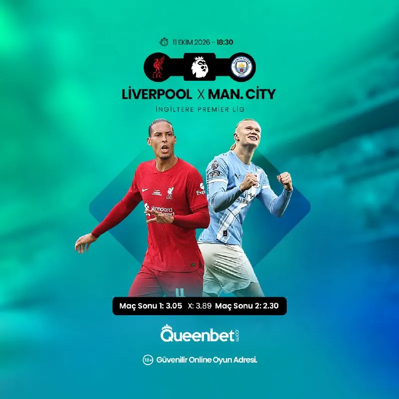 Queenbet Telegram: ⚽️ Premier Lig 6. Hafta ⏰ 18:30 Liverpool - Manchester City Biri tempoyu sonuna…