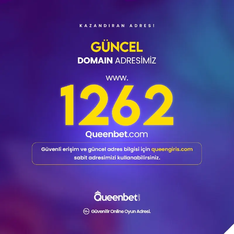 Queenbet Telegram: ⚠️GİRİŞ ADRESİMİZ GÜNCELLENDİ! ✅ HER ZAMAN GÜNCEL LİNK: https://queengiris.com…