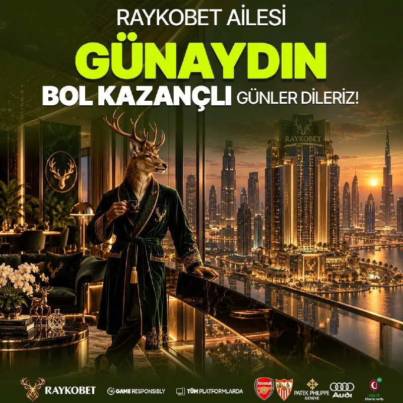 Raykobet Telegram: ☀️ GÜNAYDIN RAYKOBET AİLESİ! ☀️ 😎 Yeni bir gün, yeni heyecanlar ve yepyeni…