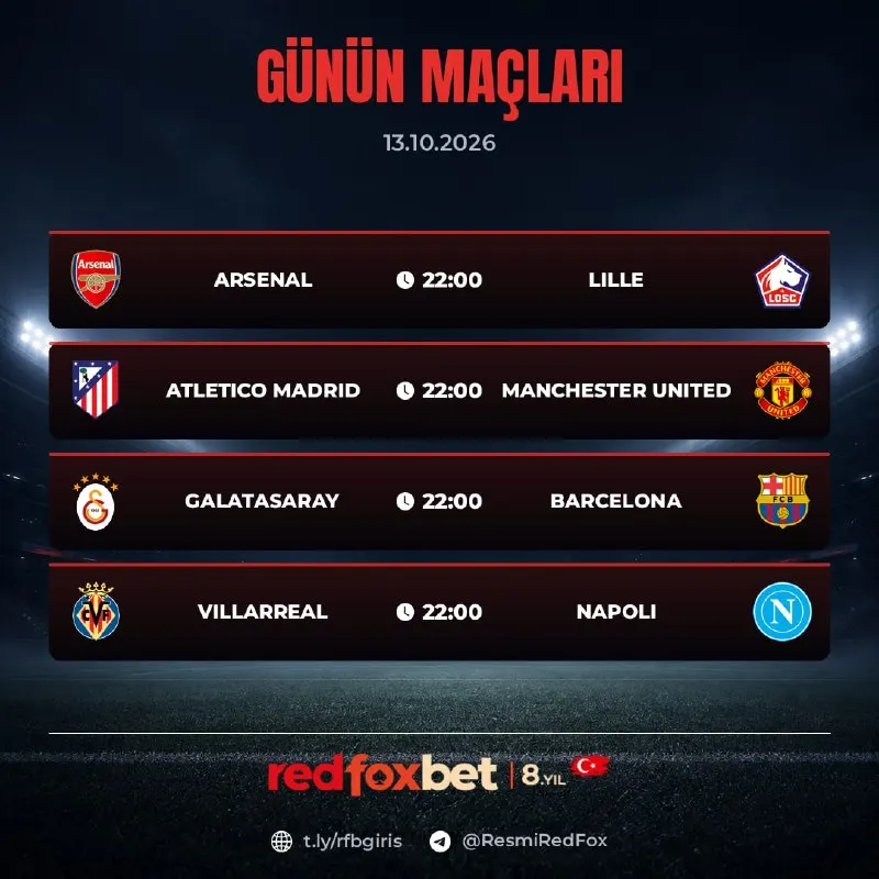 Redfoxbet Telegram: Futbolun en heyecanlı karşılaşmaları, gün boyu kesintisiz maç keyfiyle sizi…