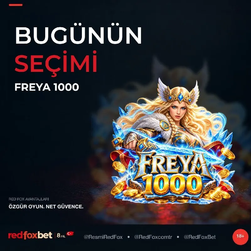 Redfoxbet Telegram: Günün favori oyunu: Freya 1000 İskandinav mitolojisinin büyülü dünyasında…