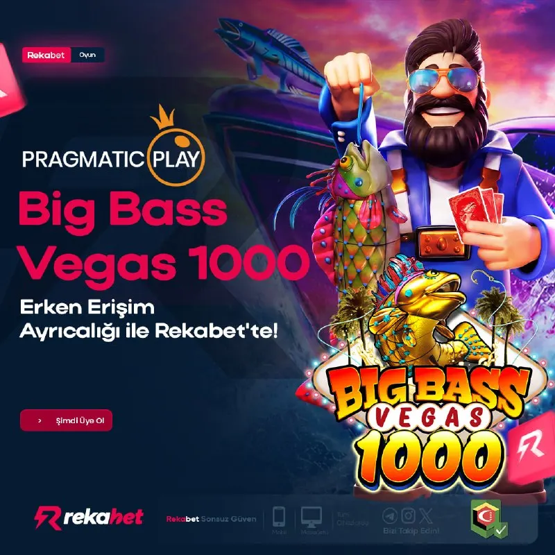 Rekabet Telegram: 🔥 Yeni Oyun Alarmı! 🐟 Big Bass Vegas 1000! 🥇 Erken erişim ayrıcalığı ile…
