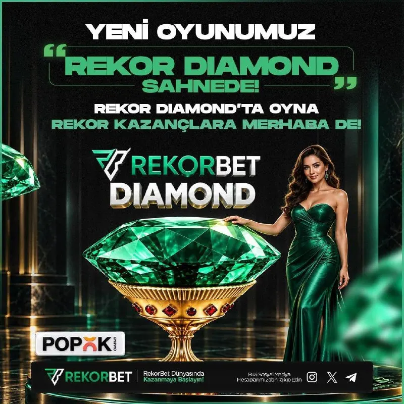 Rekorbet Telegram: 💎 YENİ OYUNUMUZ REKOR DİAMOND SAHNEDE! 💎 💫 Rekorbet ve POPOK GAMİNG iş…