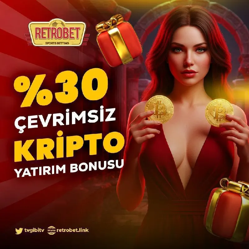 Retrobet Telegram: 🎉 BÜYÜK FIRSAT! 🎉 🎰 RETROBET'te %30 ÇEVRİMSİZ KRİPTO YATIRIM BONUSU seni…