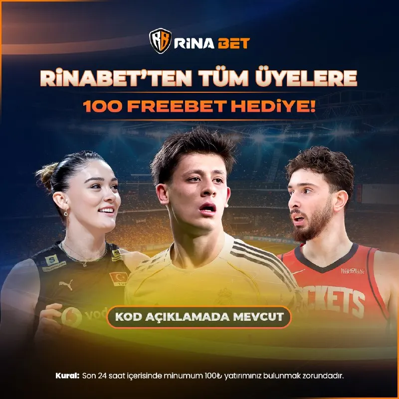 Rinabet Telegram: 🔥100 FreeBet sürprizi aktif! 🎟 Promosyon Kodu: F4A2N7 🎁 Sınırlı sayıdaki…