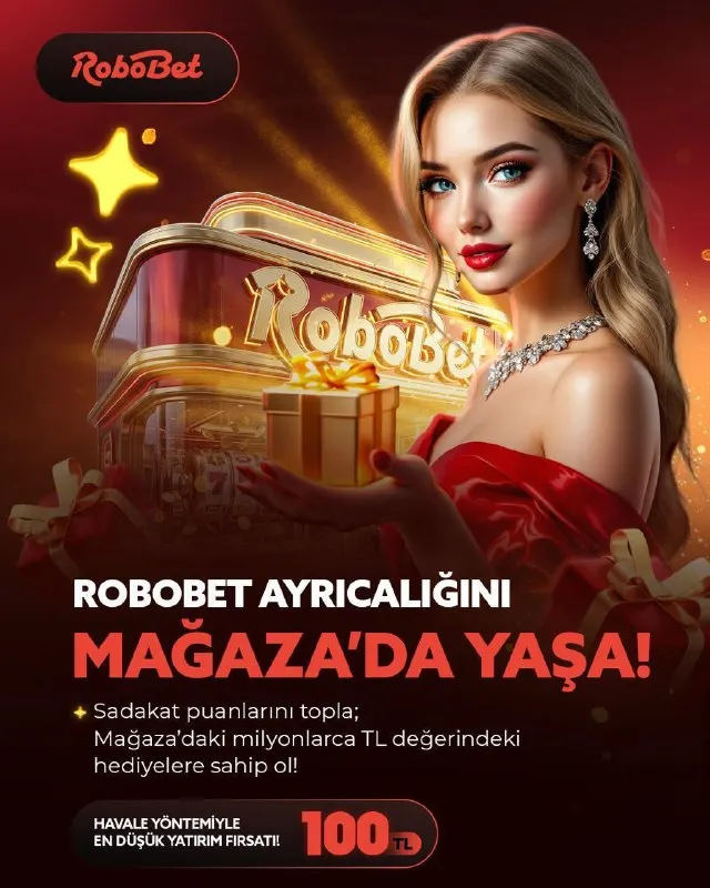 Robobet Telegram: 📣 ROBOBET’TE OYNADIĞIN HER BAHİS MAĞAZA’DA KAZANDIRIYOR! 💰 Sadakat puanlarınla…