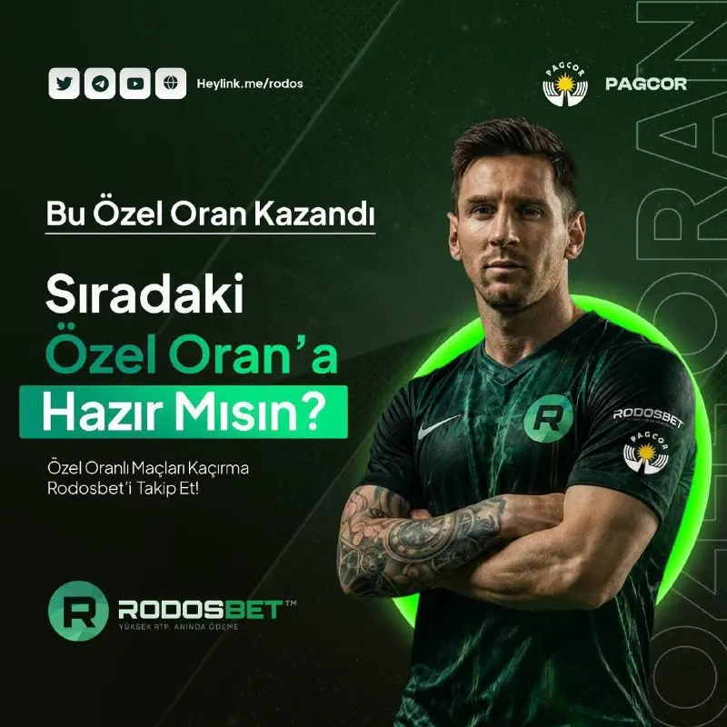 Rodosbet Telegram: 🔥 BU ÖZEL ORAN KAZANDI! 🔥 ⚽️ RodosBet’te özel oran fırsatları kazandırmaya…