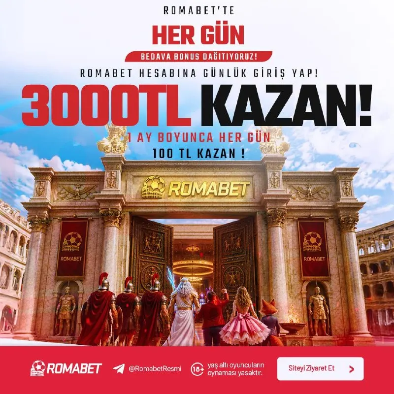 Romabet Telegram: 🔥 SADECE GİRİŞ YAP, HER GÜN KAZAN! 🔥 🖥 Romabet’e her gün uğra, ayda tam 3000 TL…