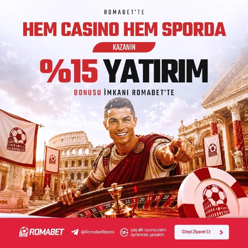 Romabet Telegram: 💥 %15 YATIRIM BONUSU! ↗️ Romabet'te yatırımların anında değer kazanıyor! Sınır…