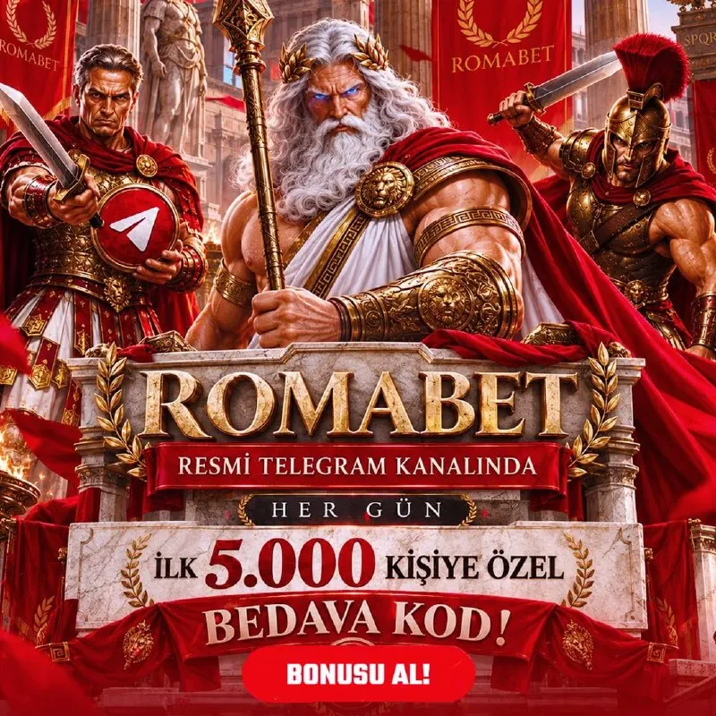 Romabet Telegram: 🔔 ROMABET'TE HER GÜN AYNI SAATTE KODUNU ALMAYI UNUTMA! Bedava kodunu almayan…