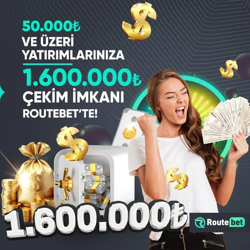 Routebet Telegram: 🔥 #Routebet’te 1.600.000₺’ye kadar çekim imkanı! 🤑 50.000₺ ve üzeri…