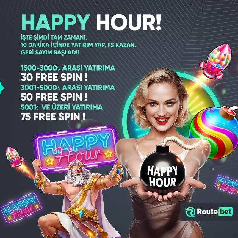 Routebet Telegram: 🚨22:00 - 22:30 ARASI YATIRIMINIZI YAPIN! FREE SPINLERİ KAPIN!🚨…