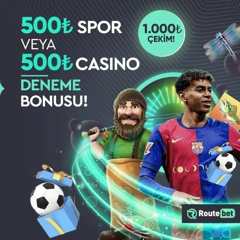 Routebet Telegram: 🔼 500 TL Casino Deneme ve 500 TL Spor Deneme BONUSU ROUTEBET'TE DENEME BONUSU…