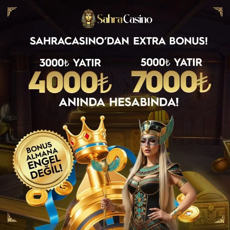 Sahra Casino Telegram: 🔆 YATIRIMA EK NAKİT HEDİYENİ ALMAYI UNUTMA !!! 🔆 https://t.ly/Sahracasino