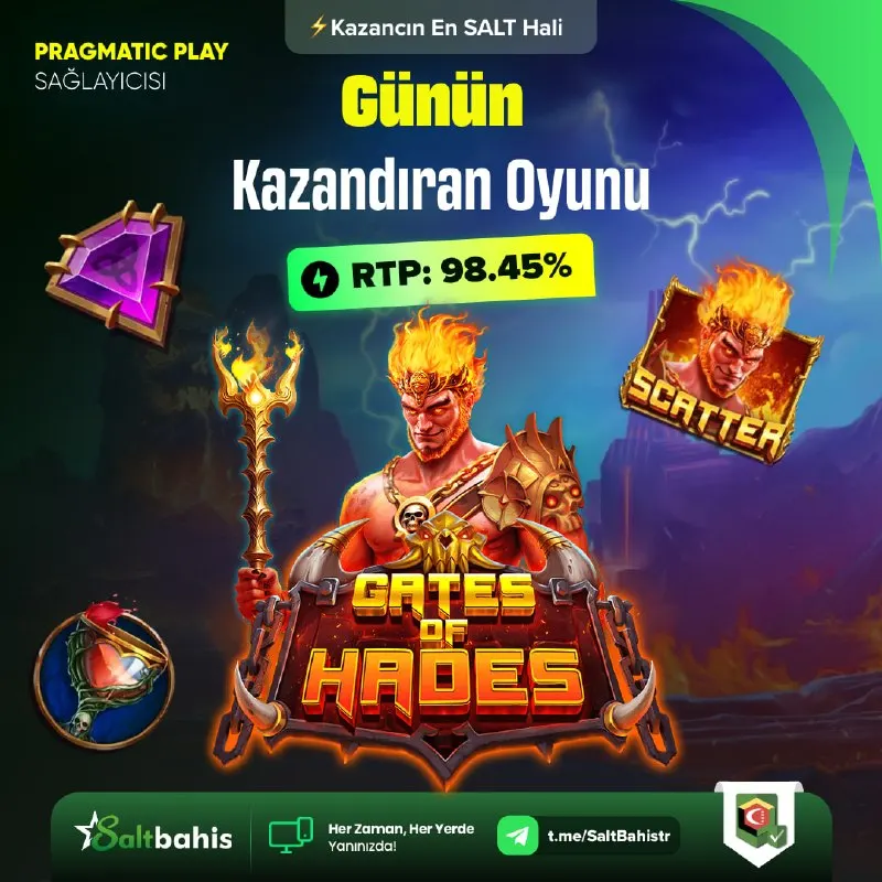 Saltbahis Telegram: 🎰 GÜNÜN SLOT OYUNU 🎰 🔥 Bugünün şans yıldızı belli oldu! 👑 Seçili slot oyununda…