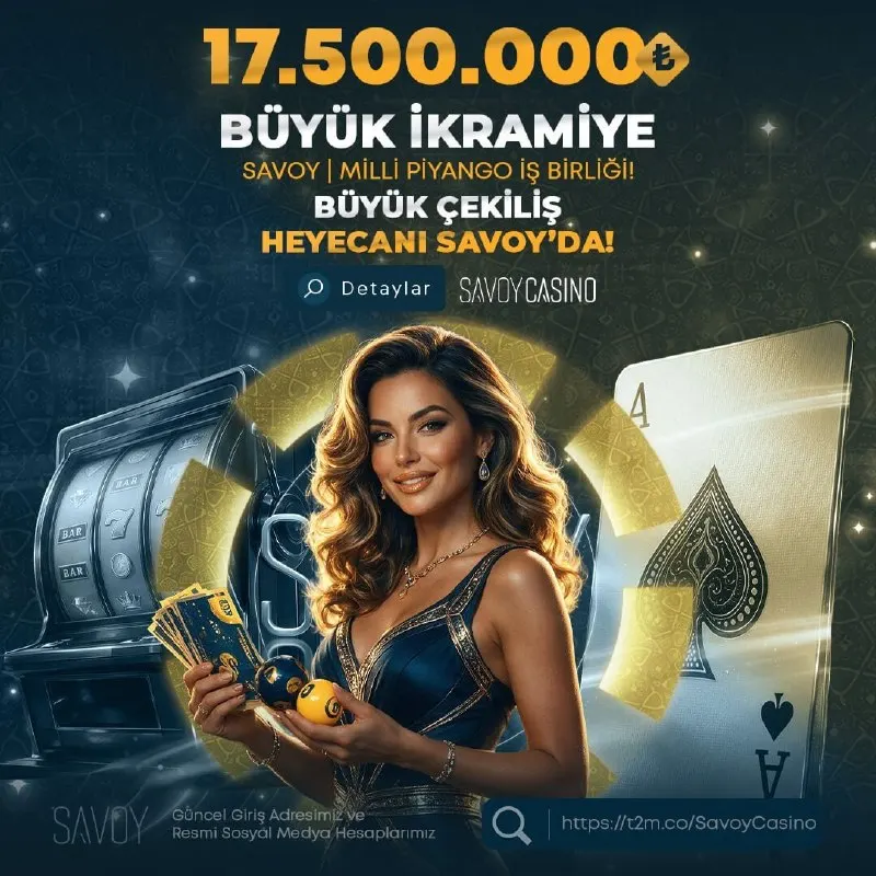 Savoy Casino Telegram: 🔠🅰️🔠🔠🔠 🔠 🔠🔠🔠🅰️🔠🔠🔠 ❤️BÜYÜK ÇEKİLİŞ HEYECANI SAVOY'DAN!❤️ 💲DEV İKRAMİYE ÖDÜLÜ…