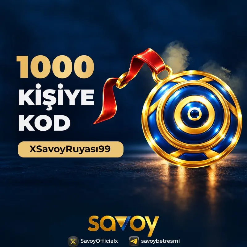 Savoybetting Telegram: 💰 SAVOY'dan 1.000TL DEĞERİNDE FREESPIN KODU 💰 ✅ Geçerli Oyun :Saray Rüyası ✅…