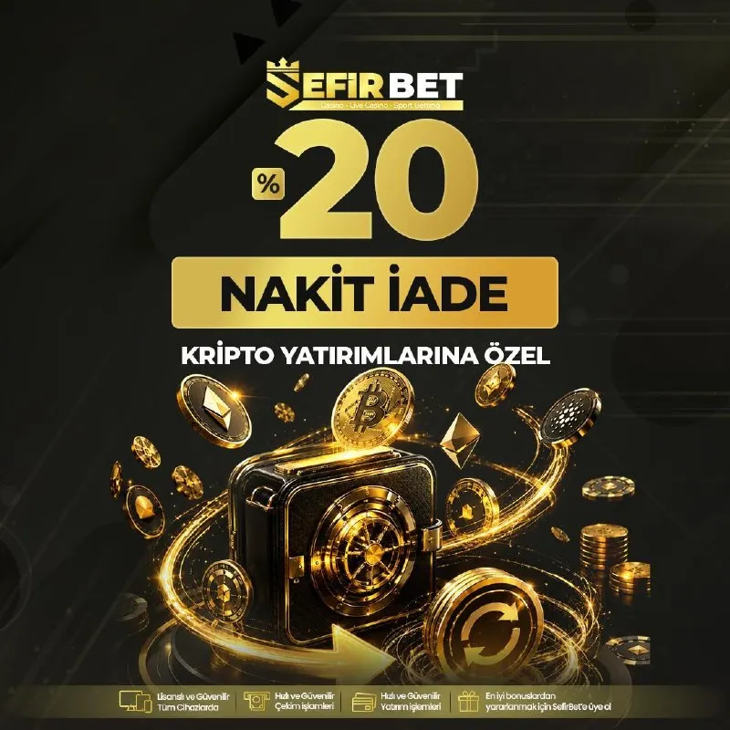 Sefirbet Telegram: ⭐️ LİMİTSİZ KRİPTO KAYIP BONUSU 💰 🎰 %20'e Varan CASINO KAYIP BONUSU 🔈 Sefir…