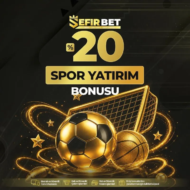 Sefirbet Telegram: 🏆SEFİR BET’TE %20 SPOR YATIRIM BONUSU FIRSATI! ⭐️ Her Yatırımda Kazanmanın…