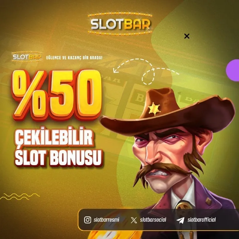 Slotbar Telegram: 📢 HER GÜN %50 SLOT BONUSU, ÜSTELİK BONUS ÇEKİLEBİLİR! 🎁Her gün alabileceğin %50…