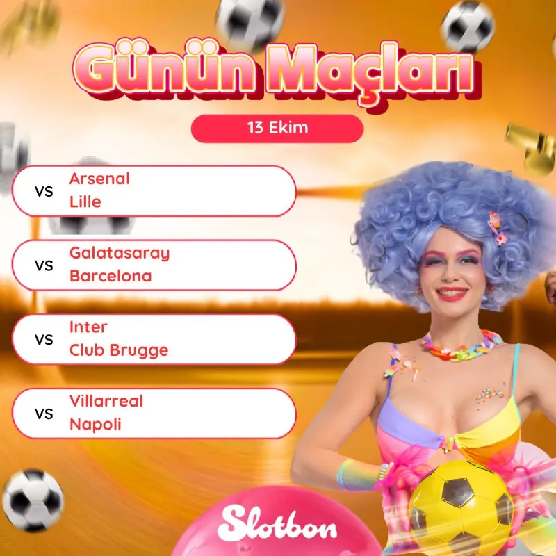 Slotbon Telegram: ⚽️ Slotbon ile futbolda heyecan zirveye tırmanıyor! Arsenal - Lille…