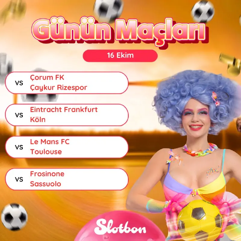 Slotbon Telegram: 🌟 Yeşil saha coşkusu Slotbon kalitesiyle ekranlarda! Çorum Fk - Çaykur…