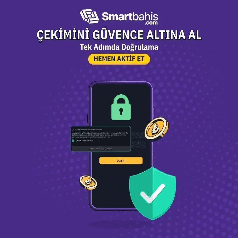 Smartbahis Telegram: 🛡️ Çekim İşlemleriniz Artık Çift Koruma Altında! Çekim Doğrulaması özelliğini…