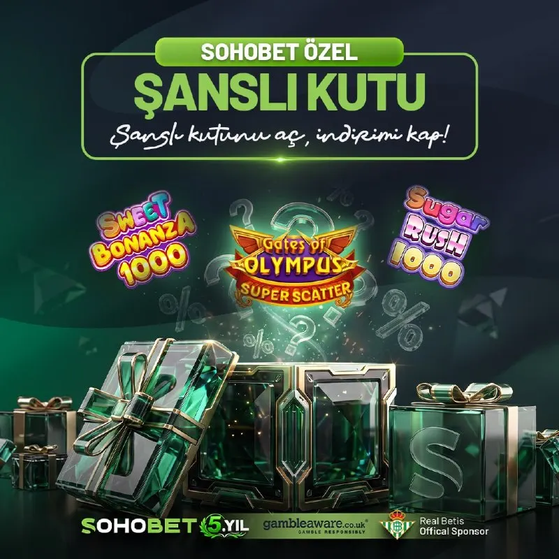 Sohobet Telegram: 🎁 SOHOBET ÖZEL ŞANSLI KUTU! Sürpriz hediyelerle dolu kutunu açmaya hazır mısın?…
