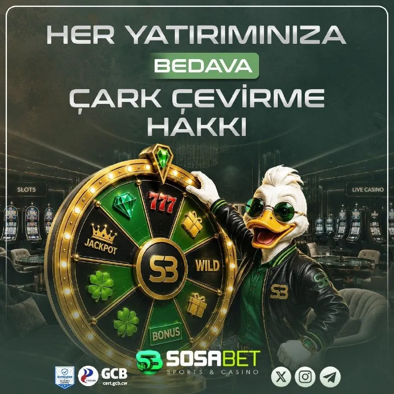 Sosabet Telegram: 📱 Sosabet’te şansını çevir, ödülünü yakala! ✔️ Her yatırımına özel çark…
