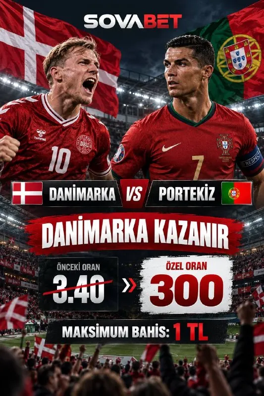 Sovabet Telegram: 🇩🇰 DANİMARKA – PORTEKİZ 🇵🇹 Danimarka kazanır seçeneğine dev özel oran! Önceki…