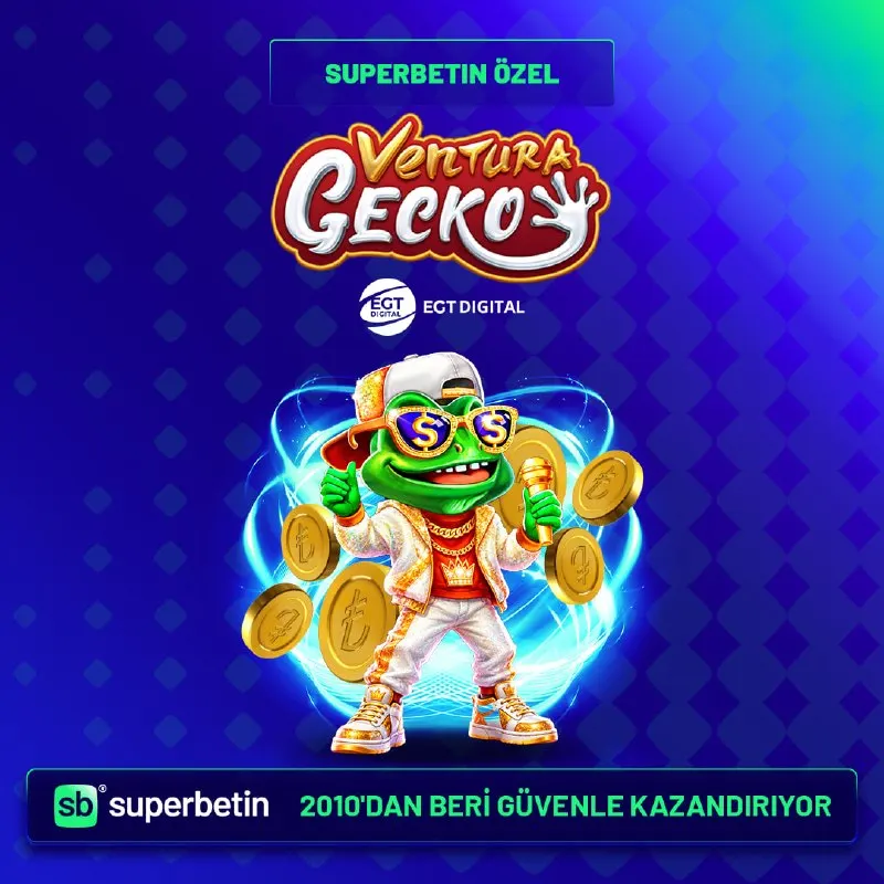 Süperbetin Telegram: 🦎🔥 SUPERBETIN’DE VENTURA GECKO HEYECANI! 🎰💎 ✨ Farklı atmosferi ve yüksek RTP…
