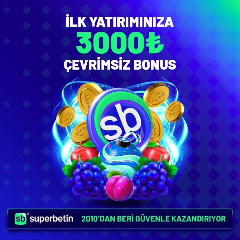 Süperbetin Telegram: 🔥💚 SUPERBETIN’DE YENİLENEN İLK YATIRIM BONUSU DAHA AVANTAJLI! 🎁💎 🚀 İlk yatırım…
