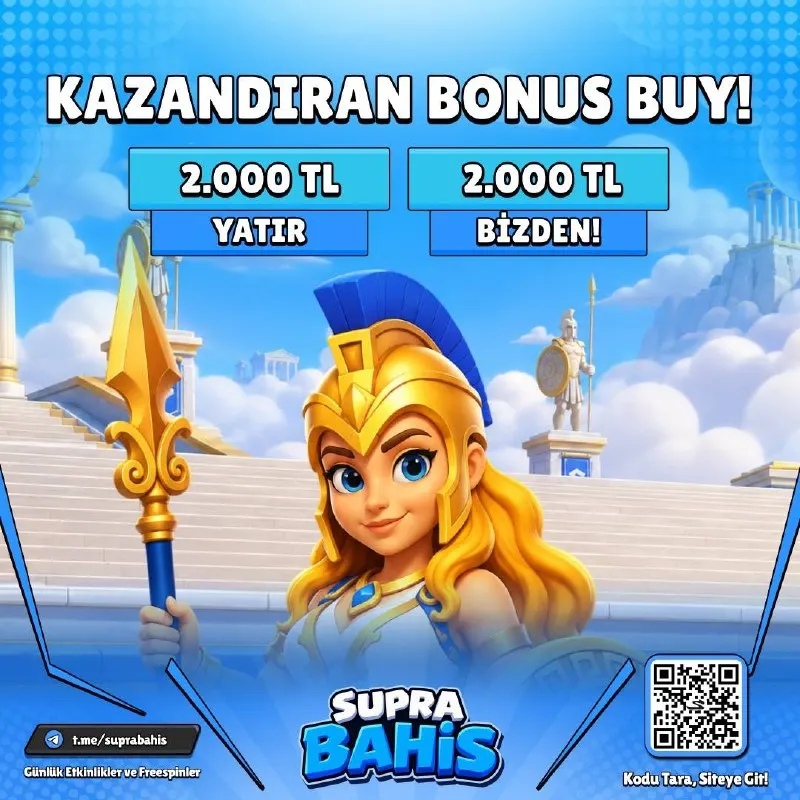 Suprabahis Telegram: ⭐️SUPRABAHİS’TEN KAZANDIRAN BONUS BUY! 🚀 2.000₺ YATIR, 2.000₺ BONUSU KAP! 📌…
