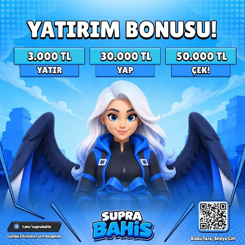 Suprabahis Telegram: 🔤🔤🔤🔤 TL YATIRIM CHALLENGE! ⚡️ 3000 TL yatır! ⚡️Yatırımını 30.000 TL'ye ulaştır!…