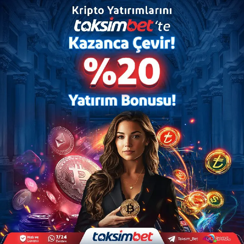 Taksimbet Telegram: 🏆 #TaksimBet'te Bonusların Sonu Gelmiyor ⁉️ ✨ Kripto Yatırımlarını TaksimBet'te…