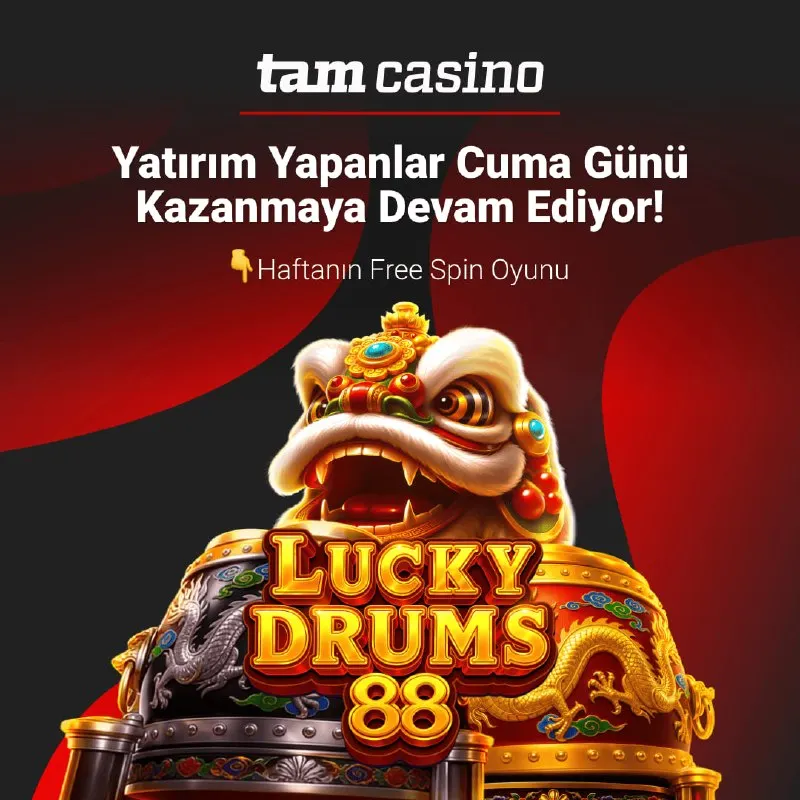 TamCasino Telegram: 💸 Bu haftaki aktif üyelerimize özel free spinler Lucky Drums 88 oyununa…