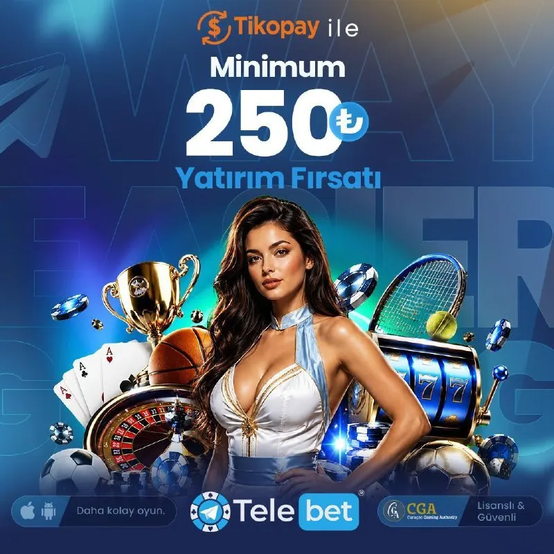 Telebet Telegram: 💸 Tikopay ile 250₺ Minimum Yatırım Fırsatı! Telebet’te yatırım yapmak artık…