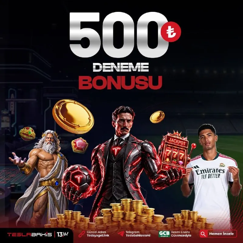Tesla Bahis Telegram: 🔱İLK ADIM 500₺’DEN BAŞLIYOR!🍀 💰500₺ DENEME BONUSU TESLABAHİS’TE🎉🆓 🎁Merak…