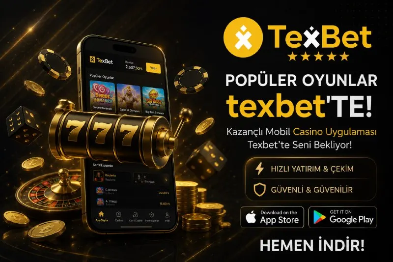 Texbet Telegram: 🚀 TEXBET'TE KAZANMAYA HEMEN BAŞLA! 🎰 Popüler slot oyunları ve yüksek oranlar…