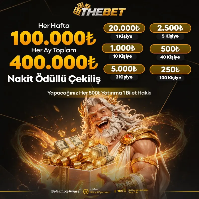 Thebet Telegram: 🔠🔠🔠🅰️ 🔠🔠🔠🔠🔠🔠🔠 💰HAFTALIK 100.000₺, AYLIK 400.000₺ ÖDÜL DAĞITIYORUZ 🎖 Yapacağınız…